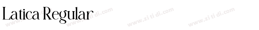 Latica Regular字体转换